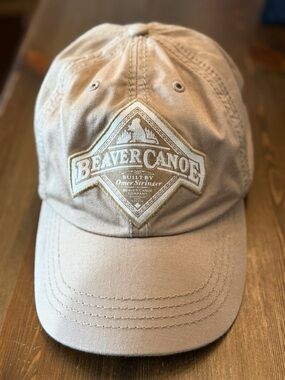 Roots Beaver Canoe Tan Baseball Cap - Classic Logo Hat